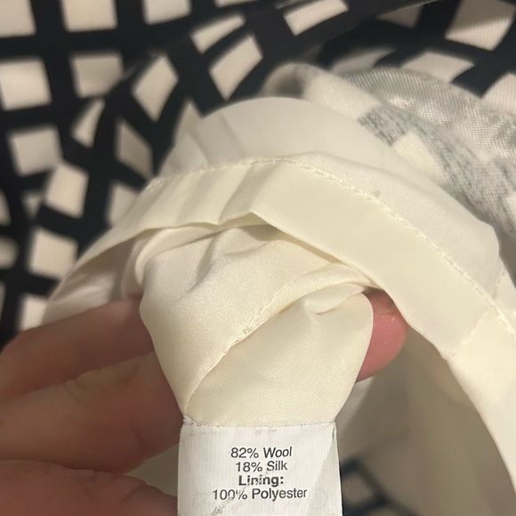 J. Crew Women’s Sleeveless Silk Black and White Grid Midi Dress Lined Sz. 0 - Picture 6 of 6